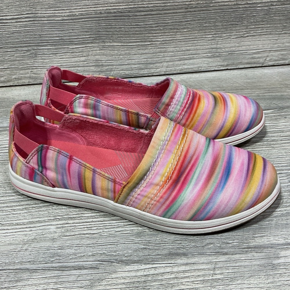 Clarks Cloudsteppers Breeze Step II Women's 8.5N Narrow Loafers Pastel Rainbow